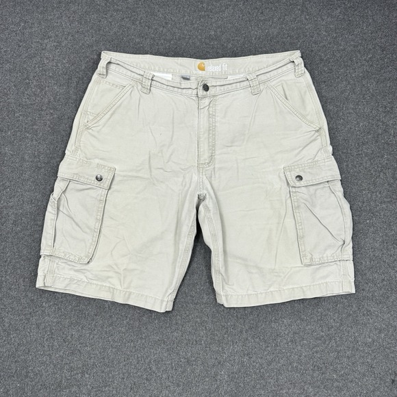 Carhartt Other - Carhartt Cargo Shorts 38 Relaxed Fit Khaki Work Utility Casual